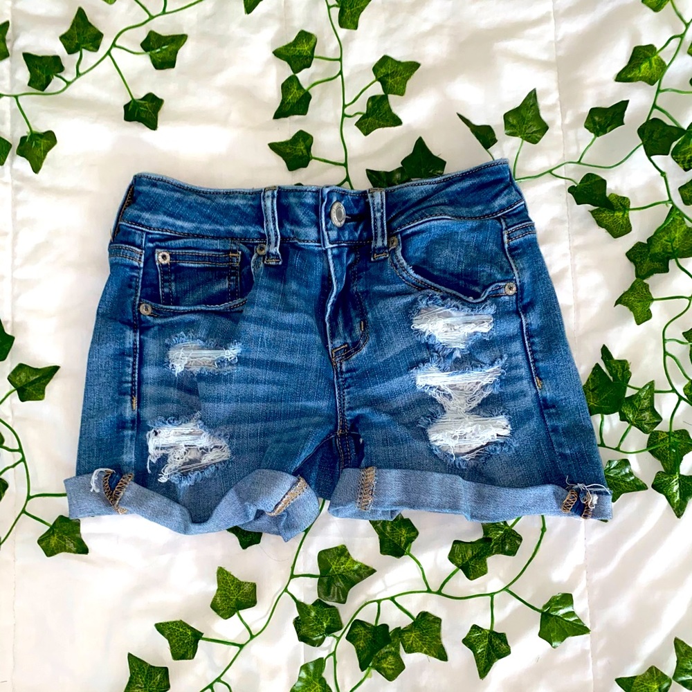 american eagle jean shorts